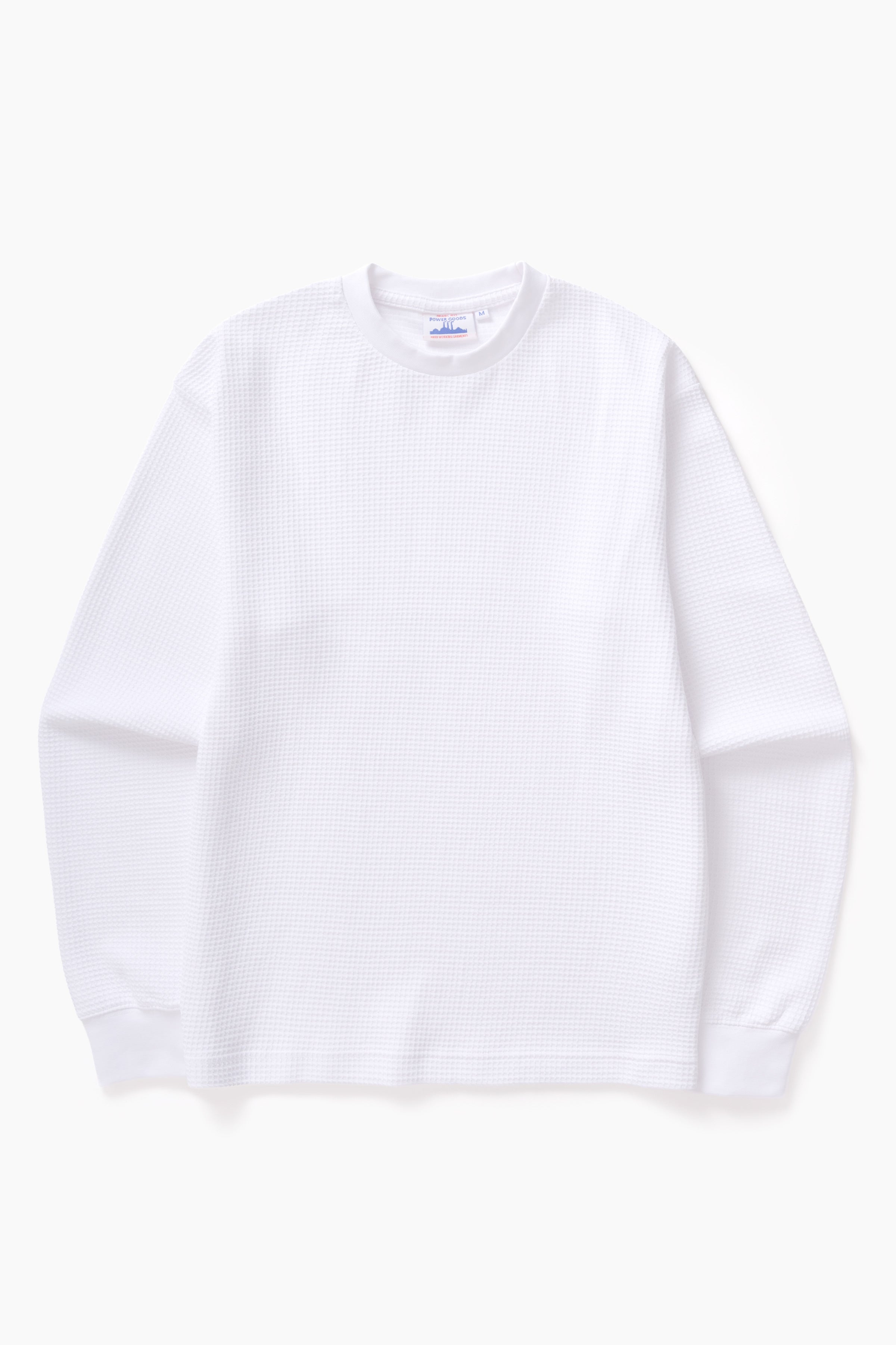 Power Goods - Thermal Waffle Long Sleeve Tee - White – Blacksmith