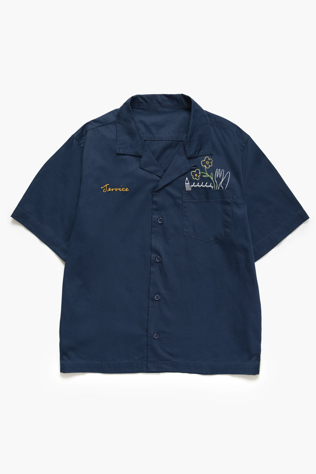 Service Works - Light Twill Necessities Short Sleeve Shirt - Navy