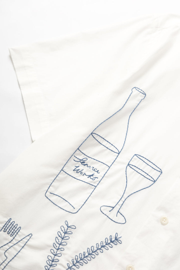 Service Works - Light Twill Picnic Short Sleeve Shirt - Off White