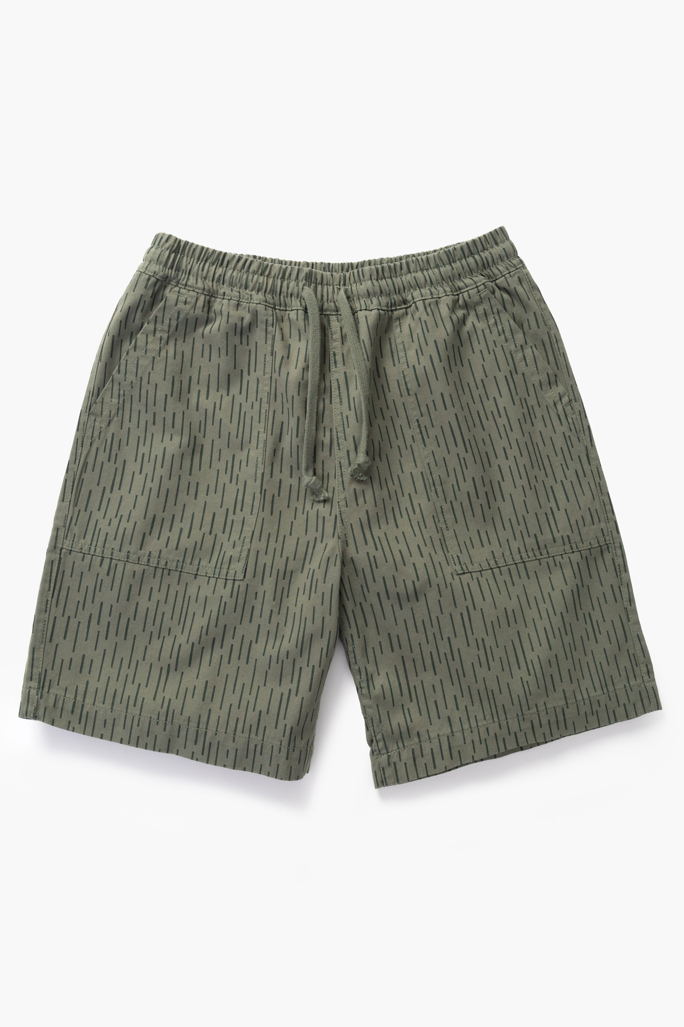 Service Works - Patterned Chef Shorts - Raindrop Green