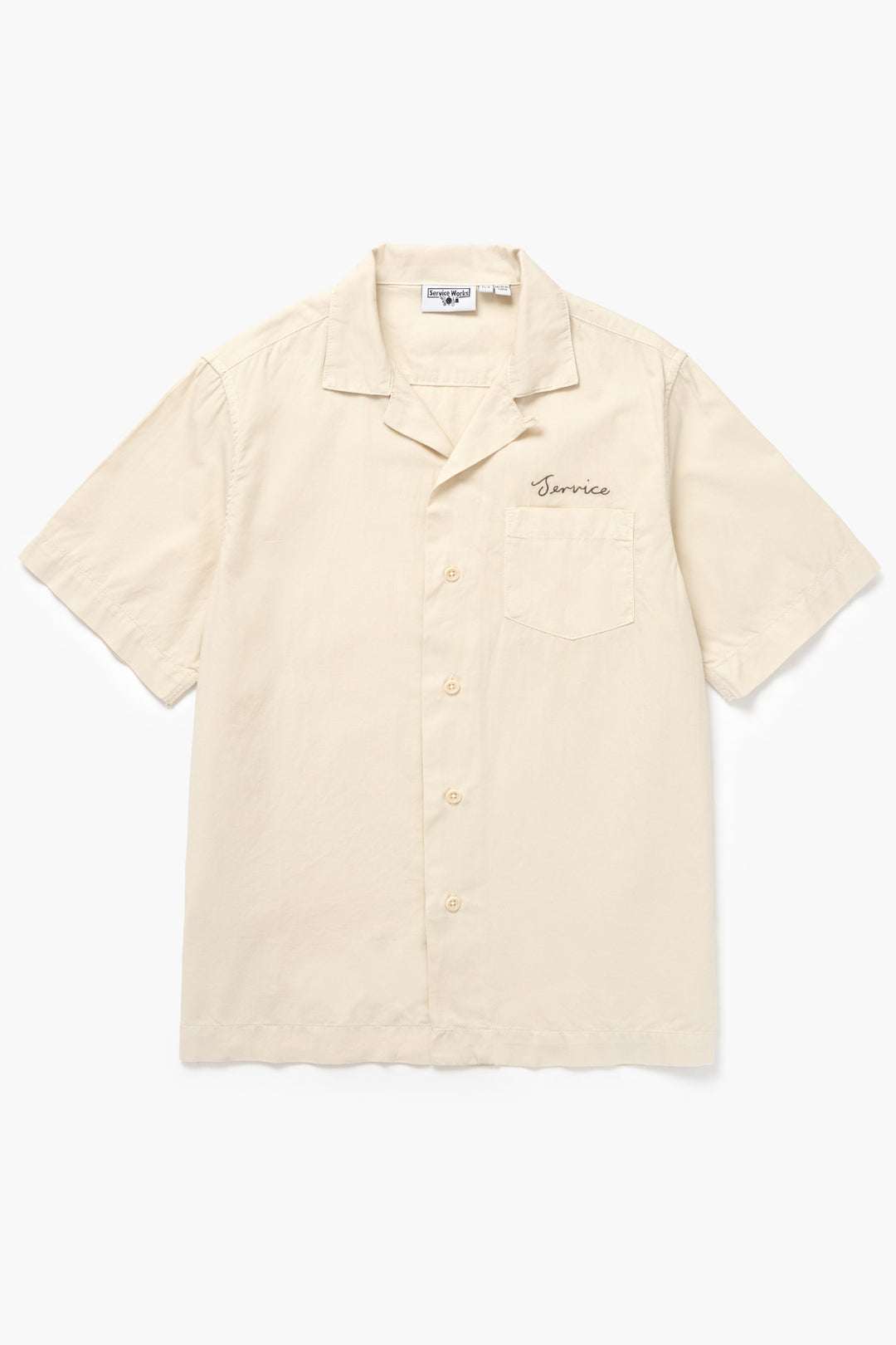 Service Works - Embroidered Resort Shirt - White Oak