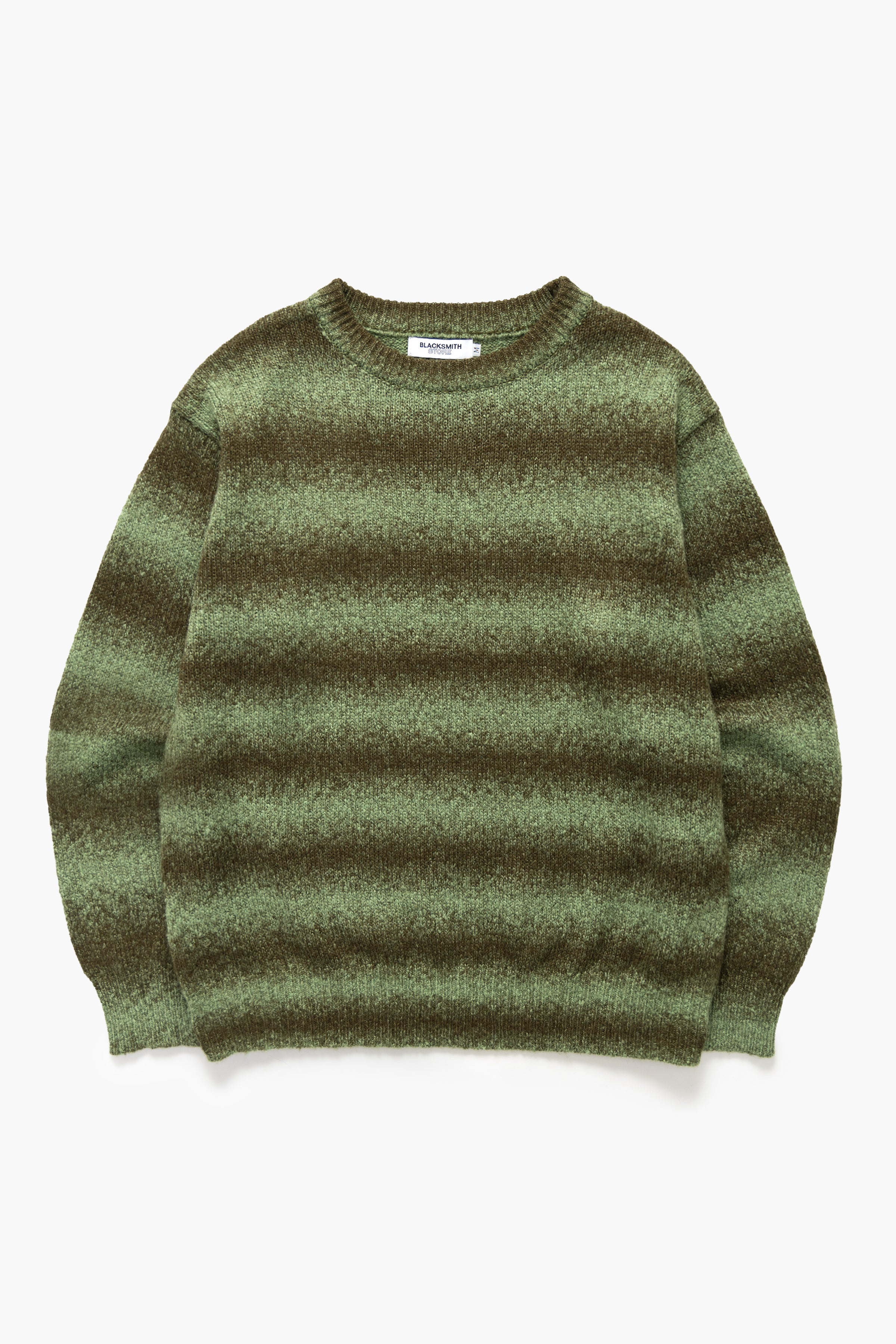 Blacksmith - Static Stripe Sweater - Olive – Blacksmith Store