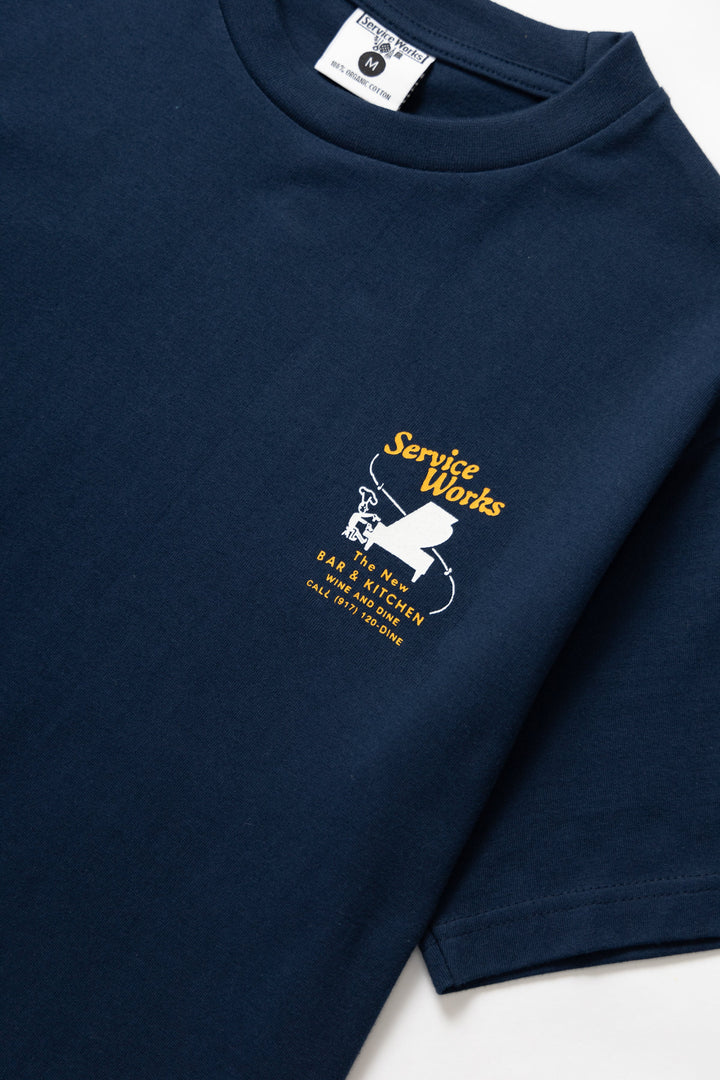 Service Works - Bar & Kitchen Tee - Navy