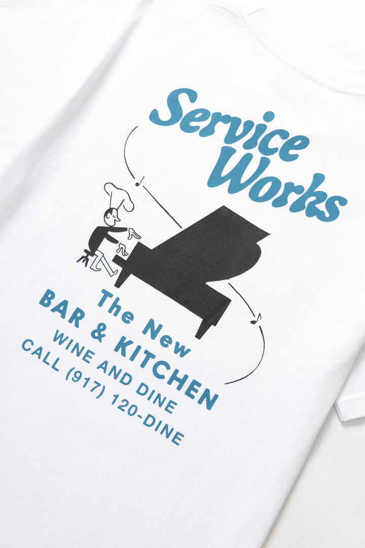 Service Works - Bar & Kitchen Tee - White