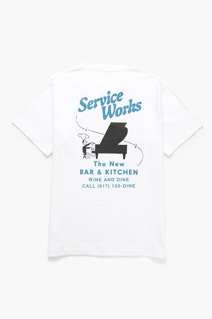 Service Works - Bar & Kitchen Tee - White