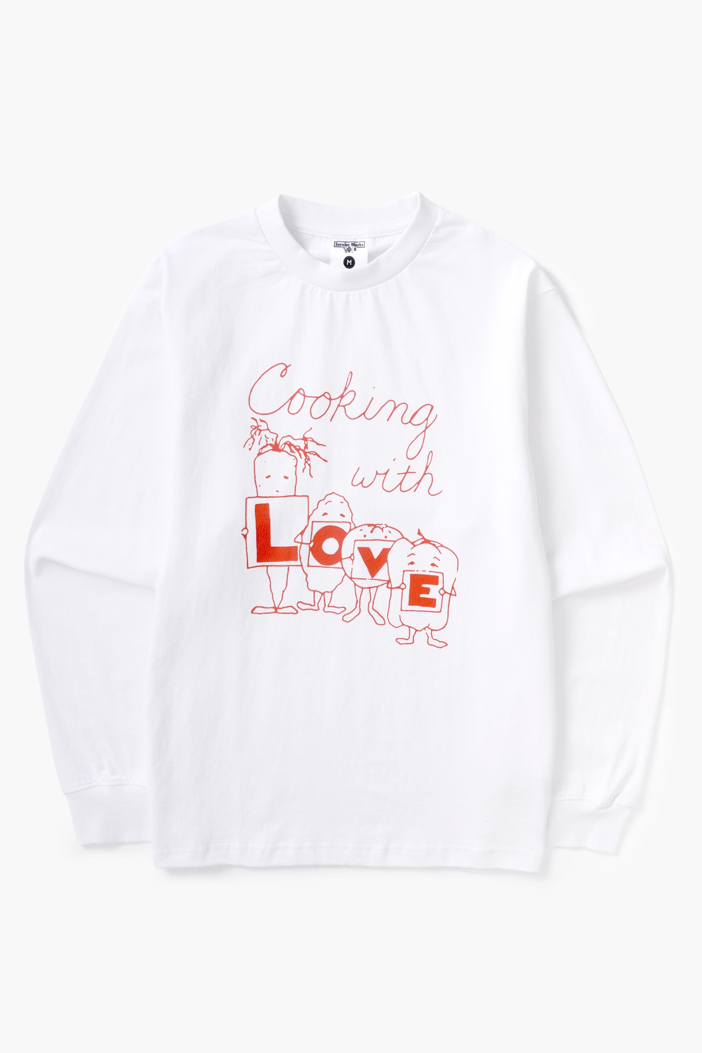 Service Works - L O V E Long Sleeve Tee - White – Blacksmith Store