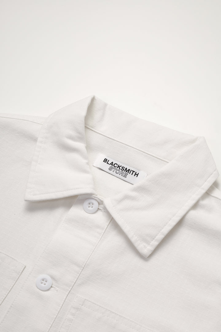 Blacksmith - Ripstop Military Popover - White
