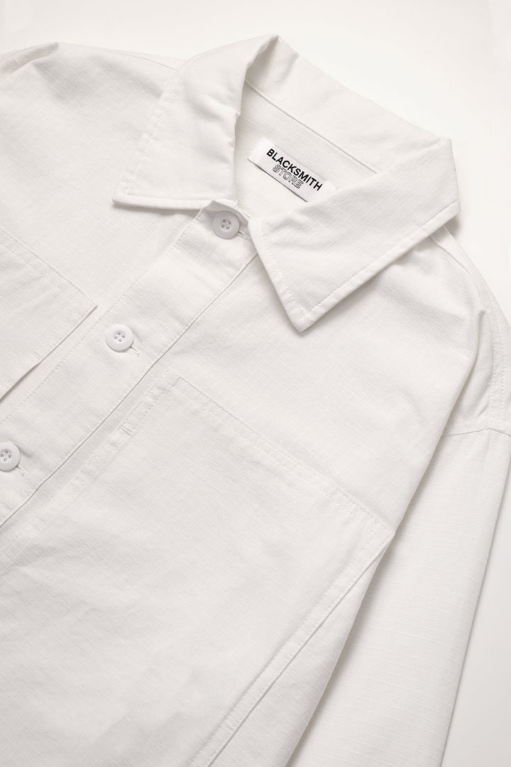 Blacksmith - Ripstop Military Popover - White