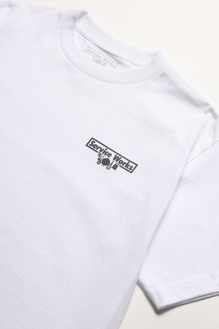Service Works - Logo Tee - White