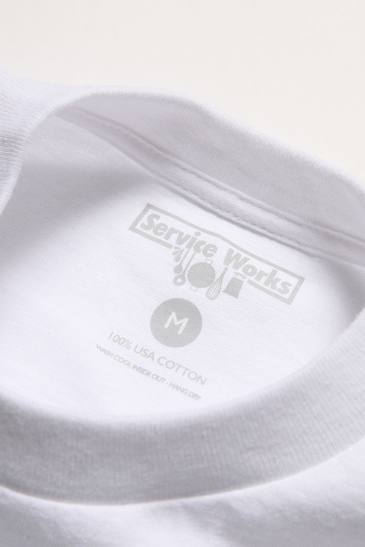 Service Works - Logo Tee - White