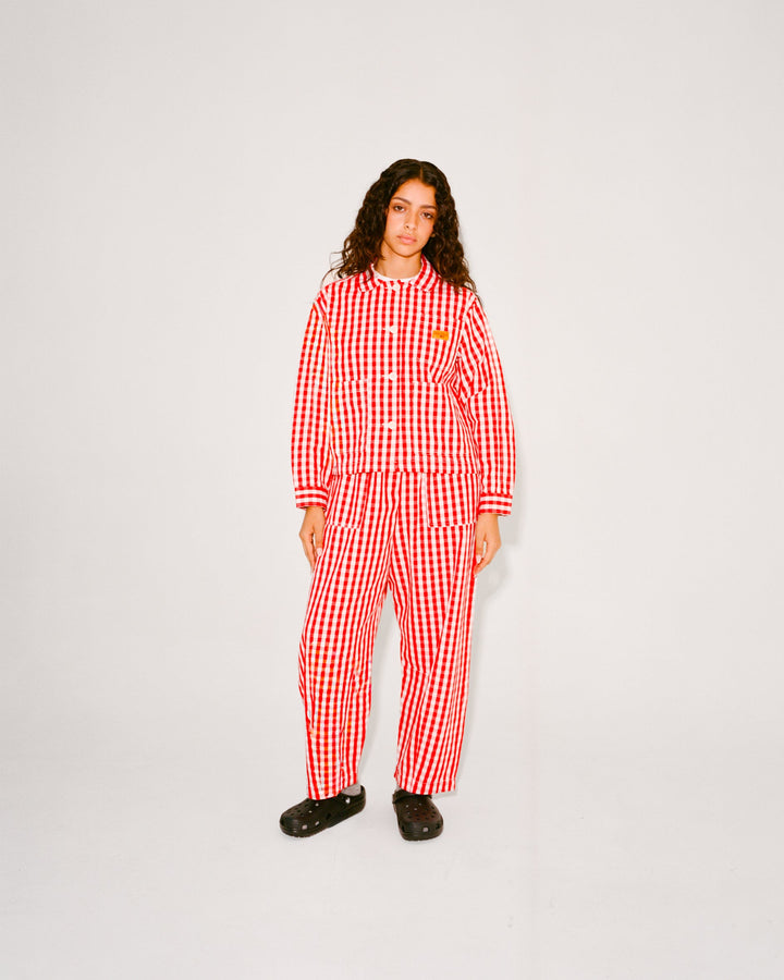 Service Works - Women's Barrel Pants - Red Gingham