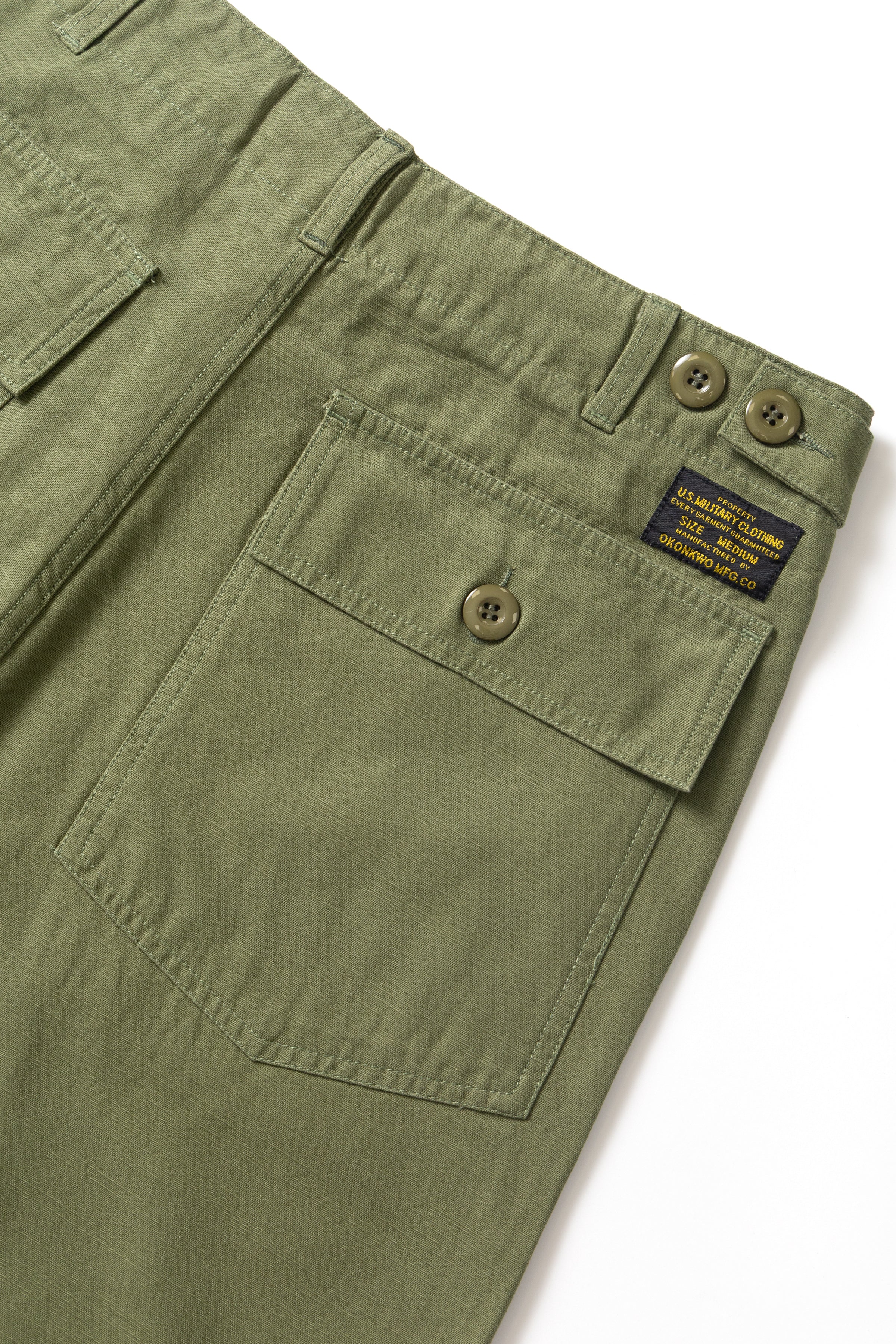 Okonkwo MFG - OG107 Fatigue Shorts - Green – Blacksmith Store