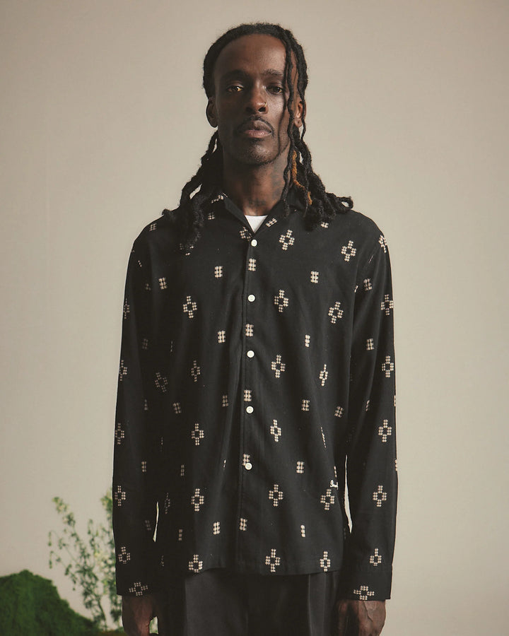 Brotherwolf - Kelp Long Sleeve Shirt - Black