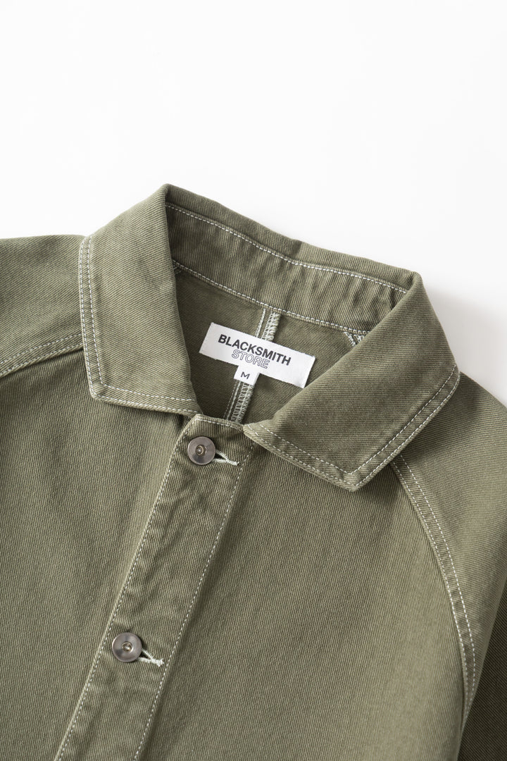 Blacksmith - Denim Coverall Jacket - Olive
