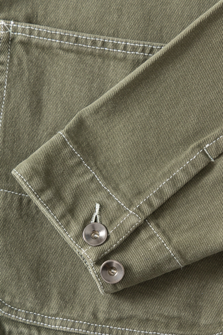 Blacksmith - Denim Coverall Jacket - Olive