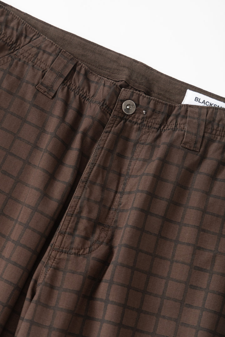 Blacksmith - Grid Work Pant - Brown