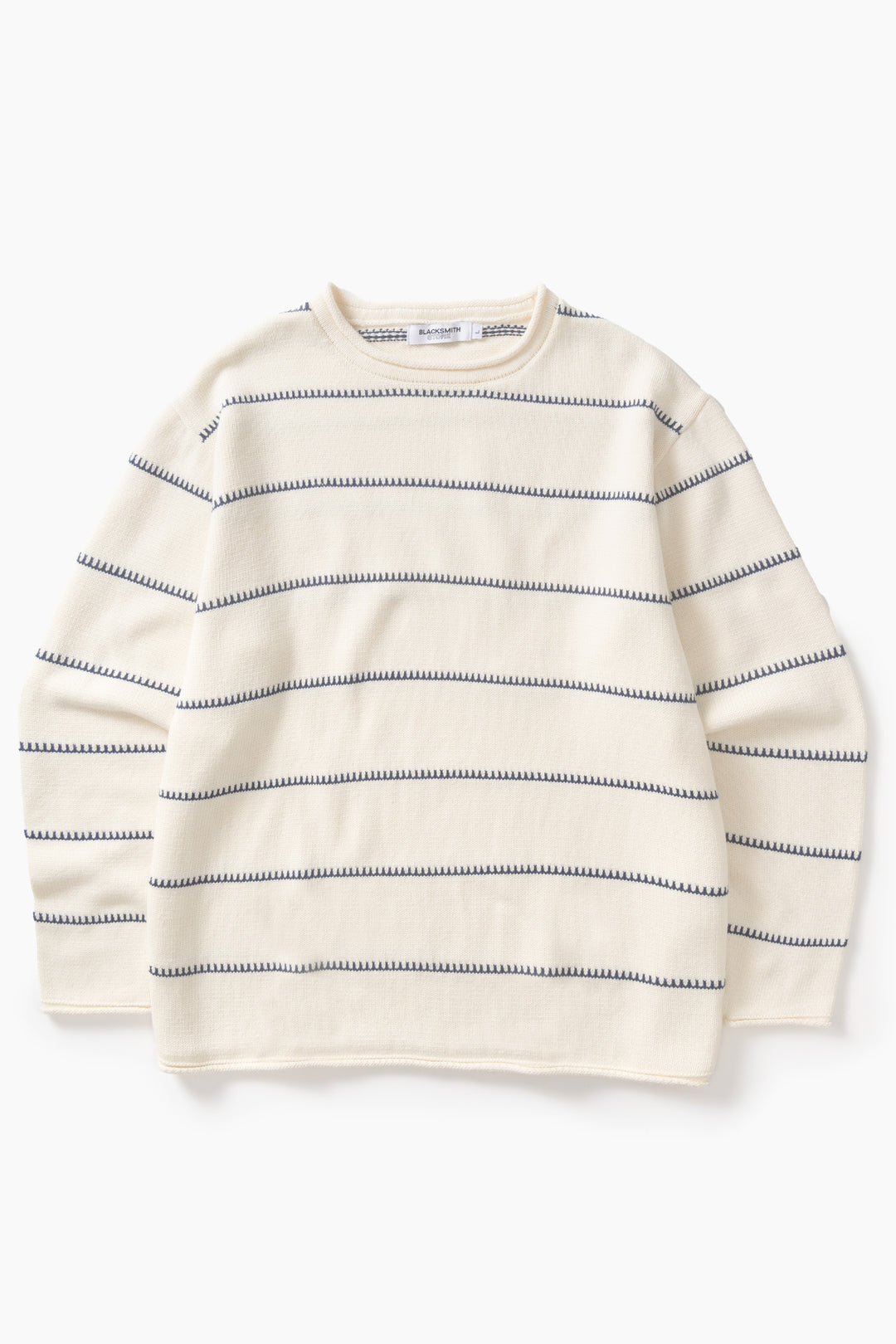 Blacksmith - Stripe Fishing Sweater - Off-White
