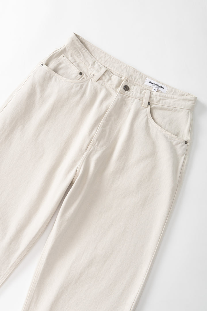 Blacksmith - Denim Five Pocket Jean - Ecru