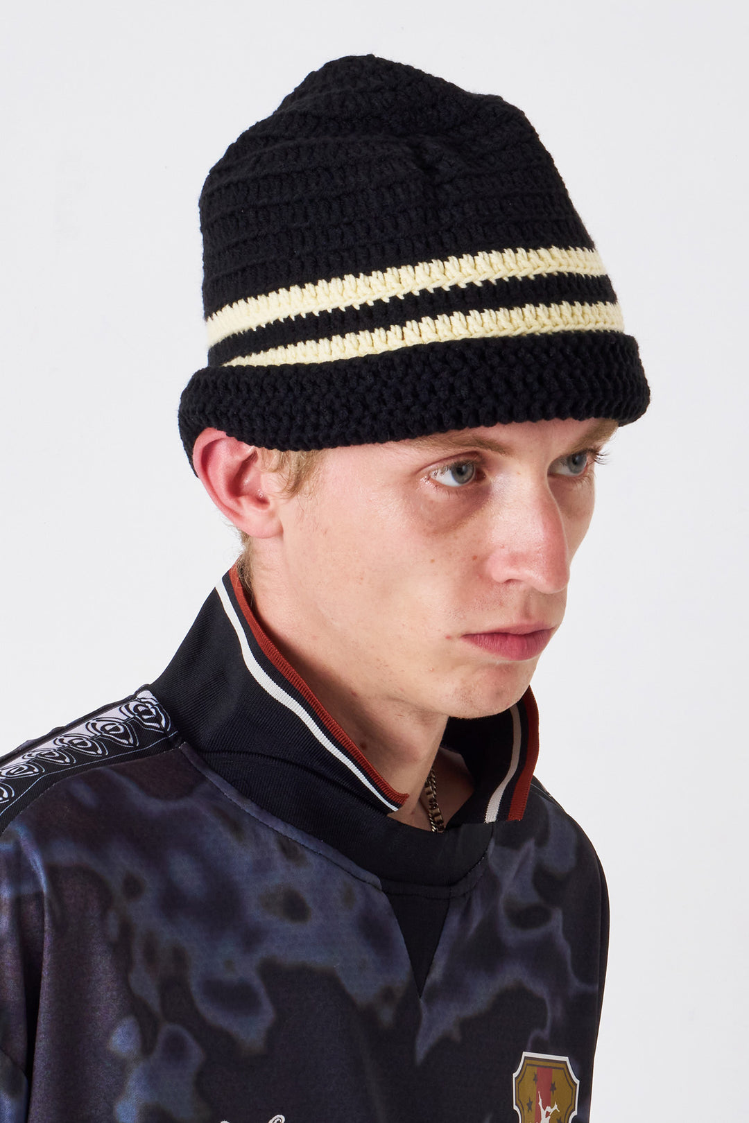 Candice - Crochet Beanie - Black
