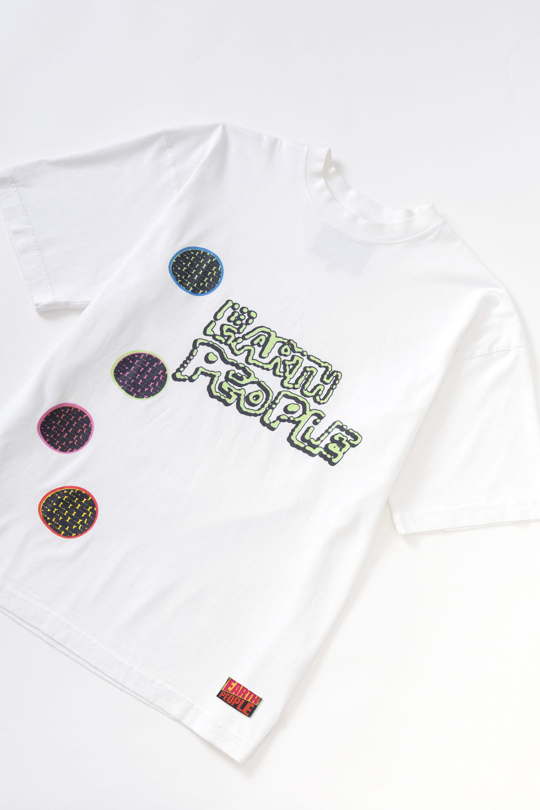 Earth People - Dots Tee - White