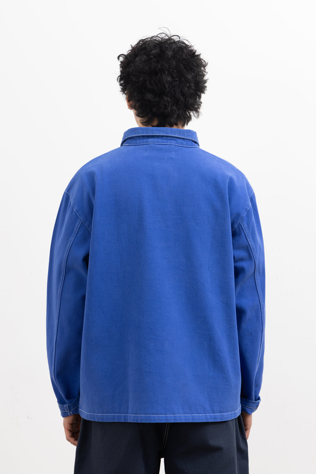 Blacksmith - Twill Two Button Popover - French Blue