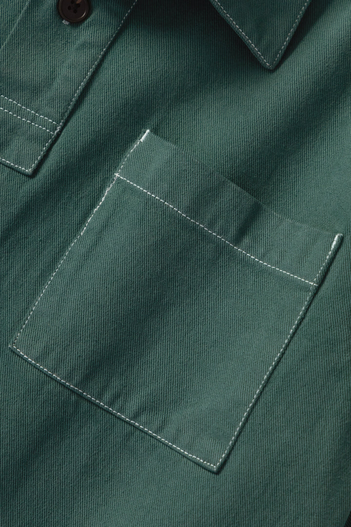 Blacksmith - Twill Two Button Popover - Evergreen