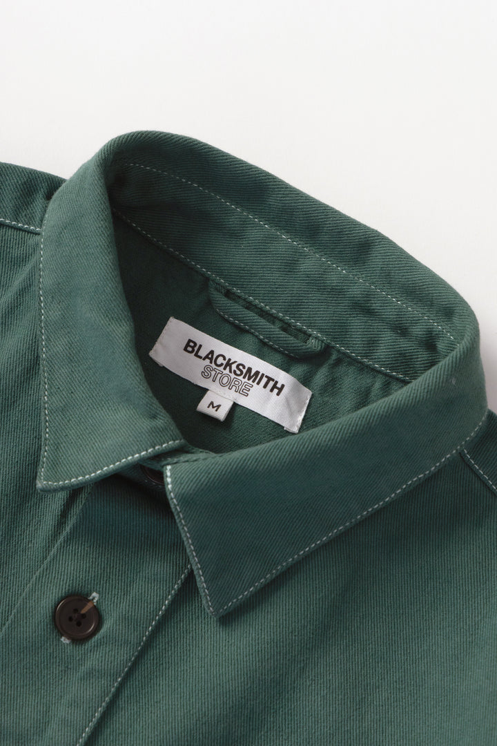 Blacksmith - Twill Two Button Popover - Evergreen