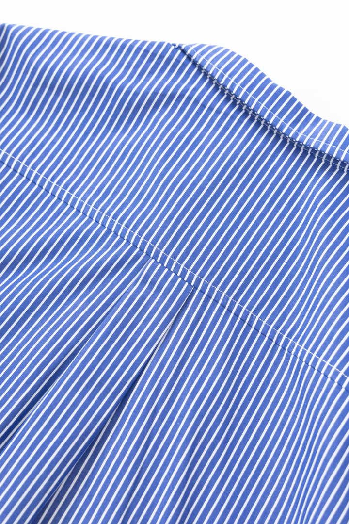 Blacksmith - 'Boxford' Utility Shirt - Thick Blue Stripe