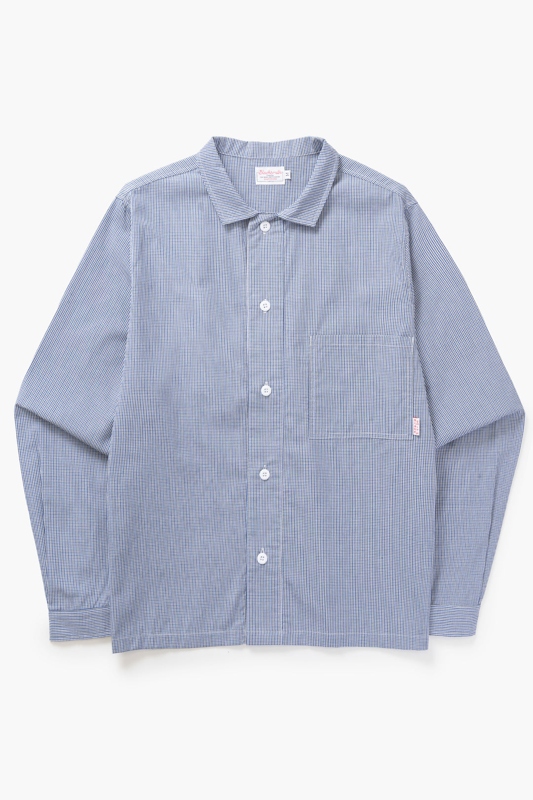 Blacksmith - 'Boxford' Utility Shirt - Blue Check