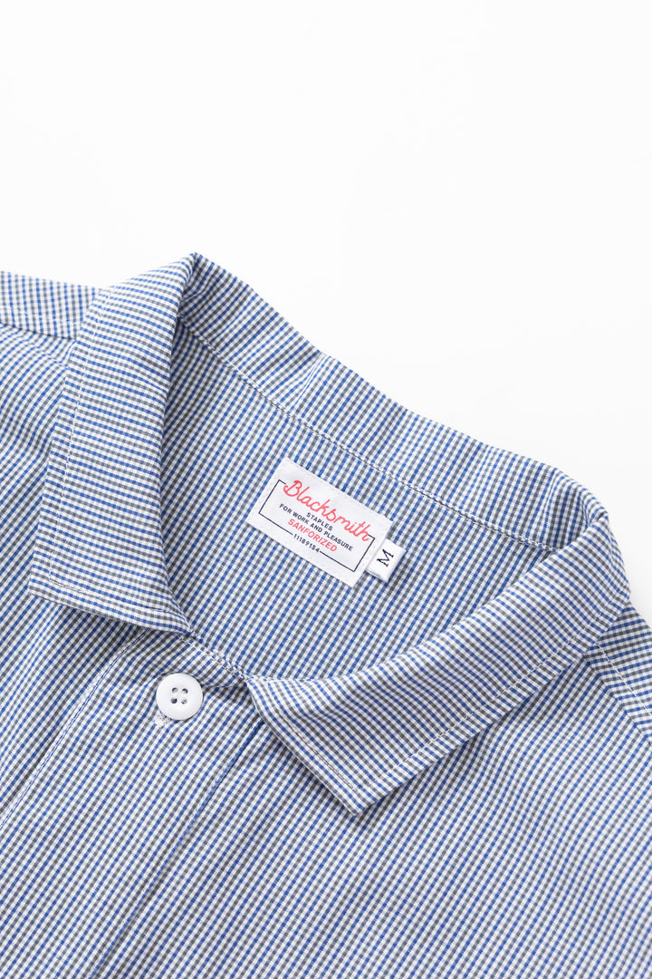 Blacksmith - 'Boxford' Utility Shirt - Blue Check