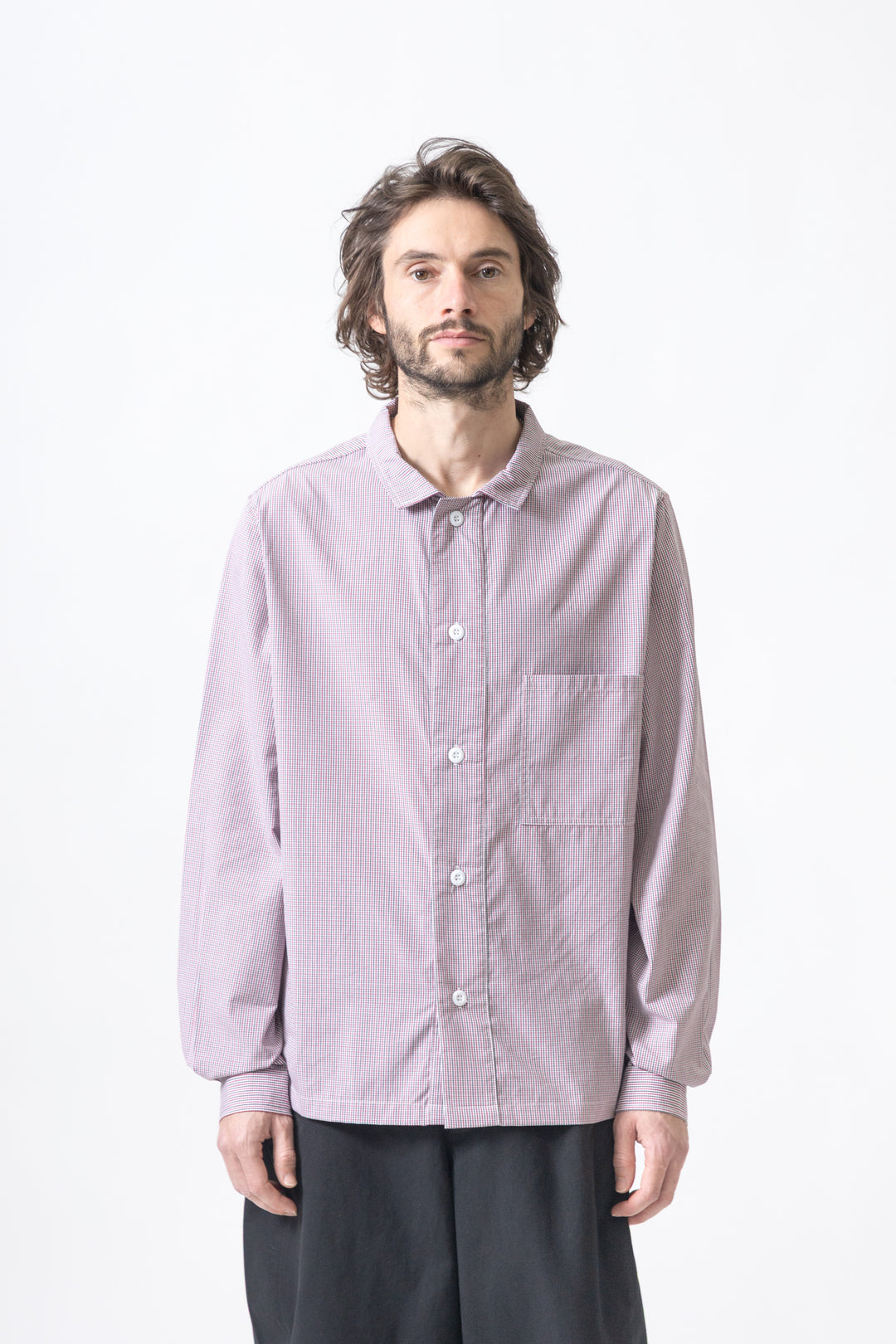 Blacksmith - 'Boxford' Utility Shirt - Red Check