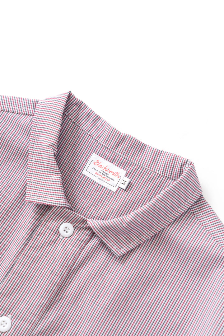 Blacksmith - 'Boxford' Utility Shirt - Red Check