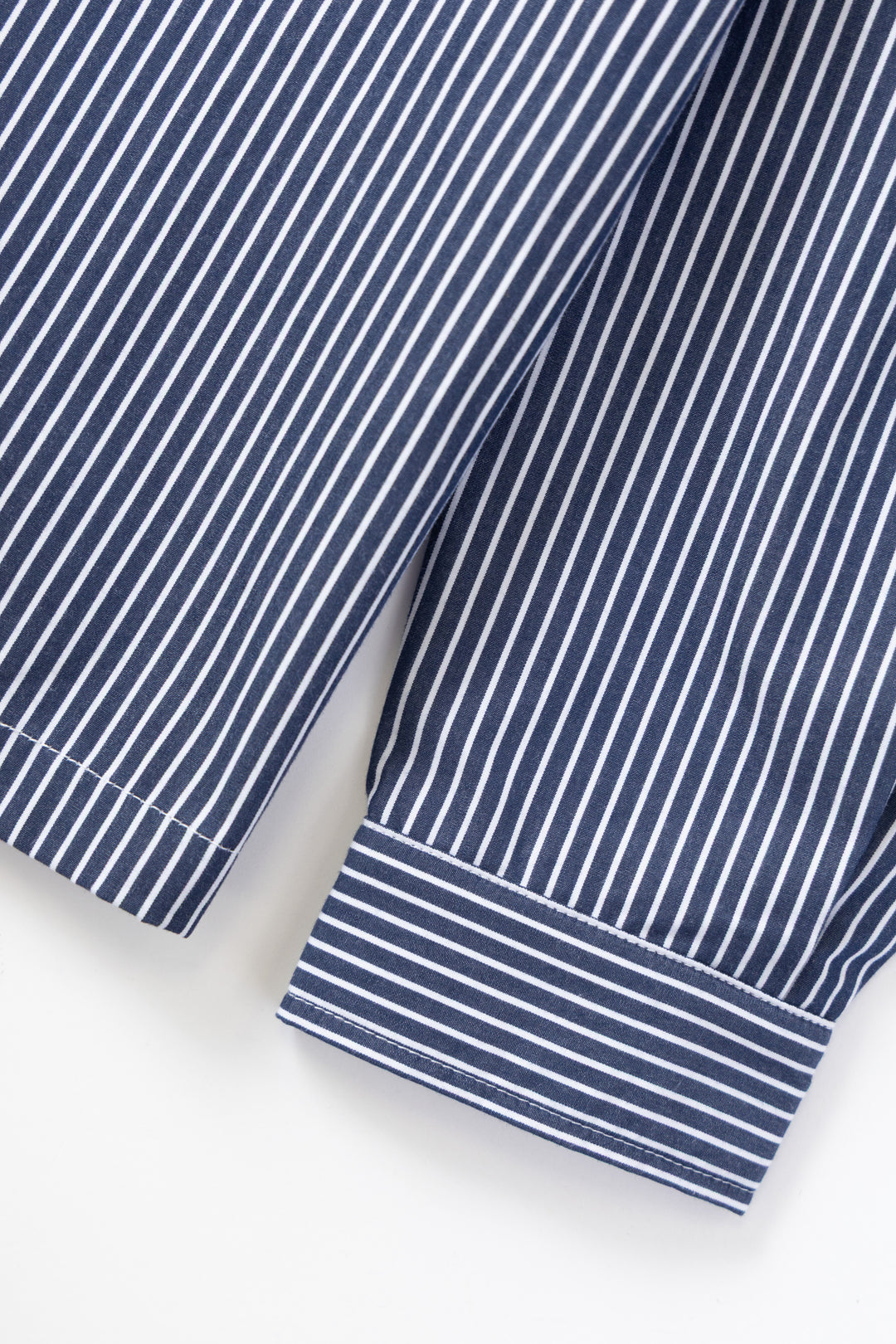 Blacksmith - 'Boxford' Utility Shirt - Thick Navy Stripe