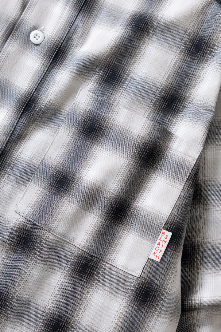 Blacksmith - 'Boxford' Utility Shirt - Black Check