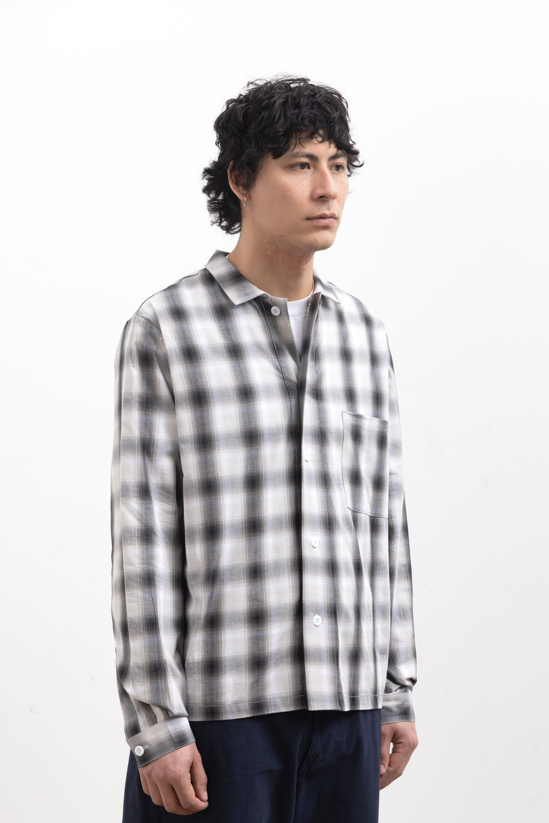 Blacksmith - 'Boxford' Utility Shirt - Black Check