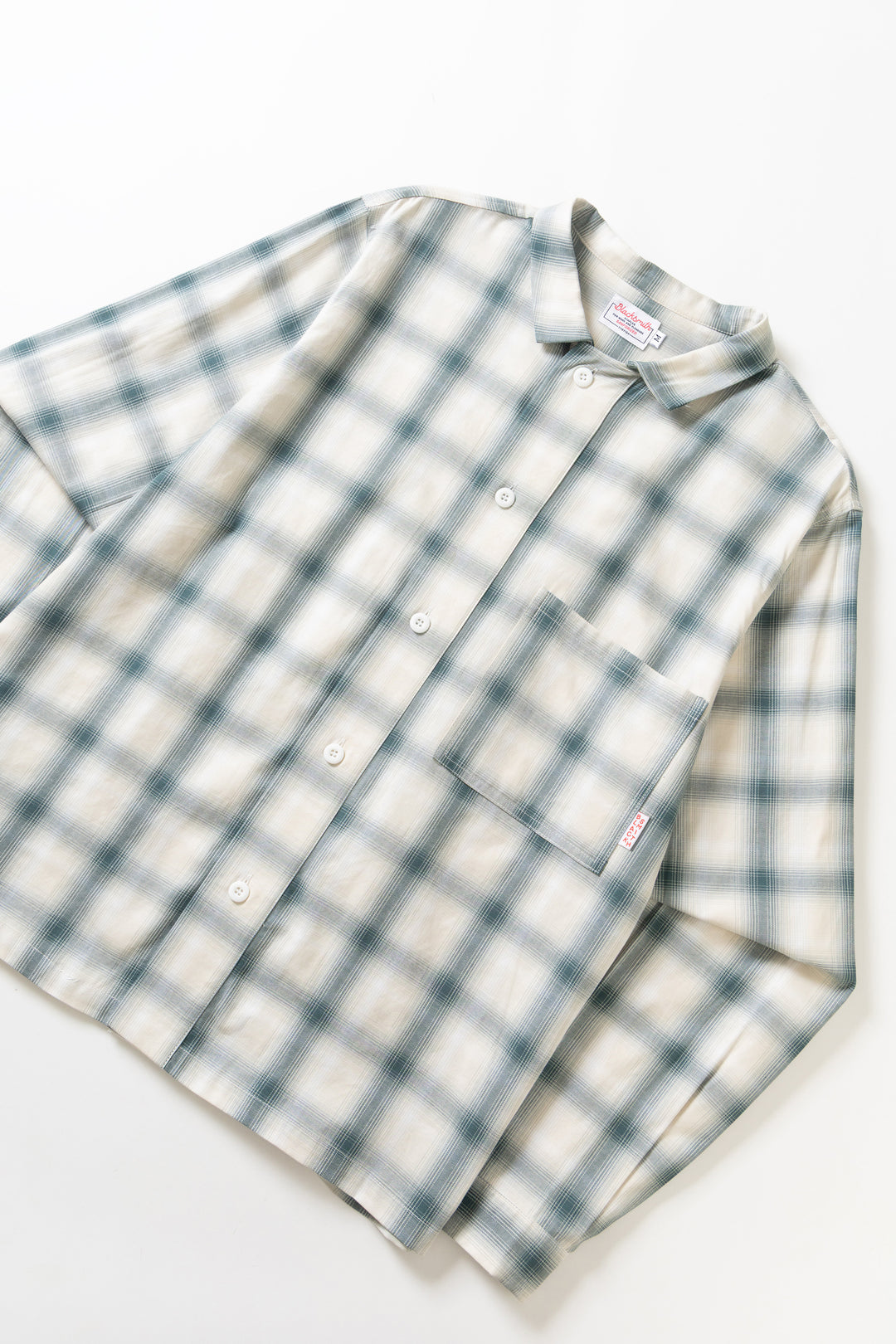 Blacksmith - 'Boxford' Utility Shirt - Teal Check