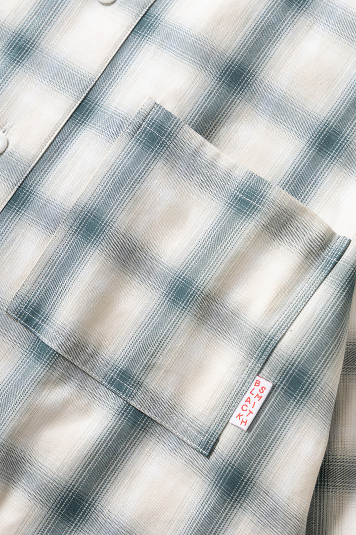 Blacksmith - 'Boxford' Utility Shirt - Teal Check