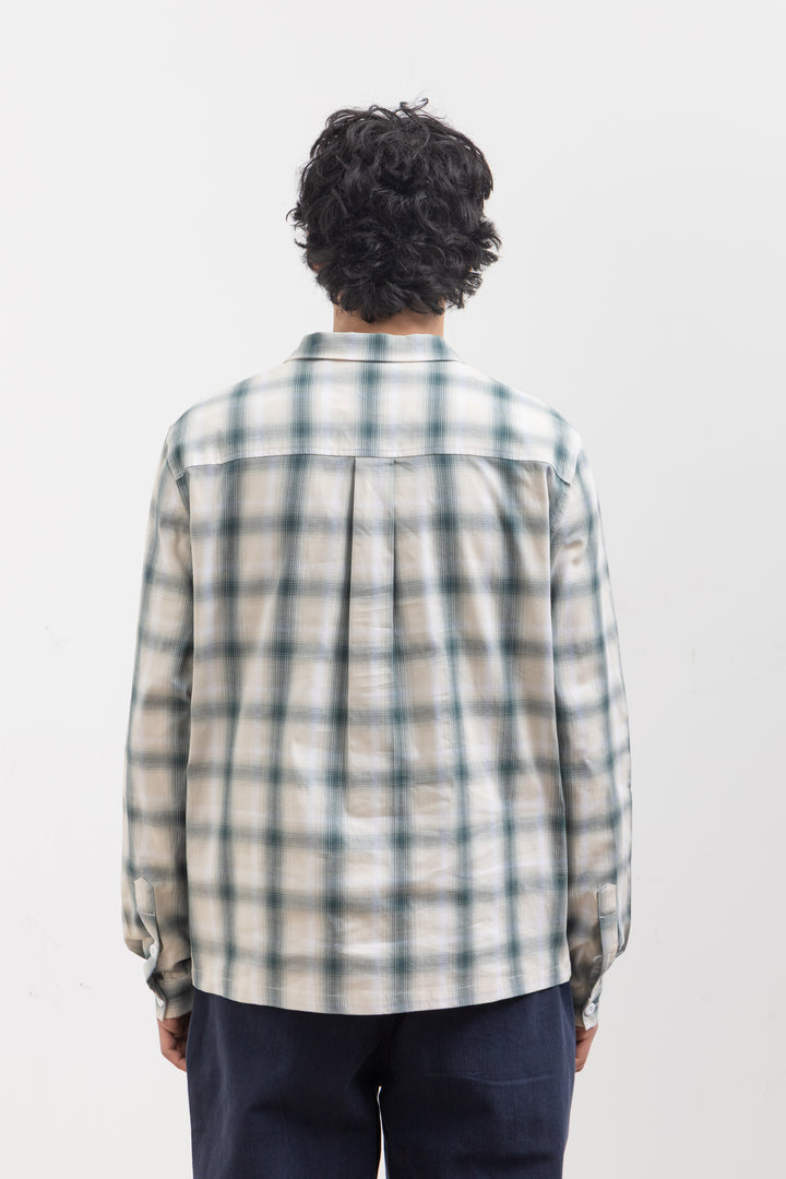 Blacksmith - 'Boxford' Utility Shirt - Teal Check