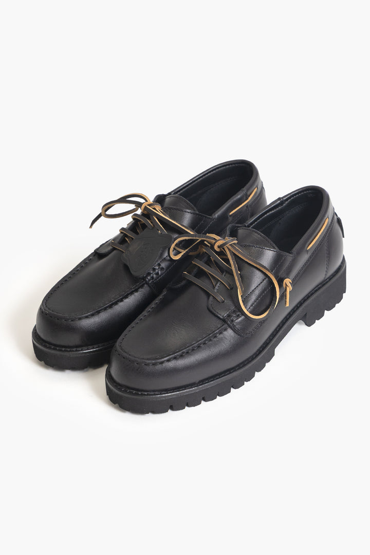 Pompeii - Bristol Boat Shoe - Black