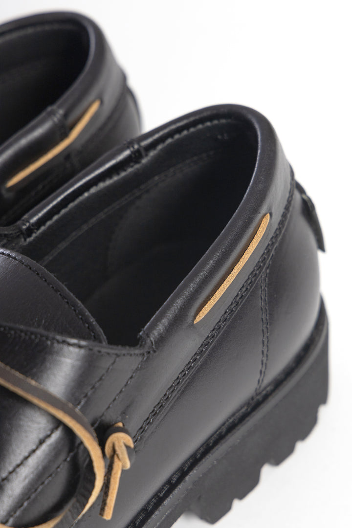 Pompeii - Bristol Boat Shoe - Black