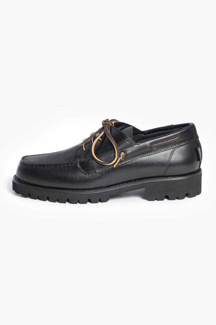 Pompeii - Bristol Boat Shoe - Black