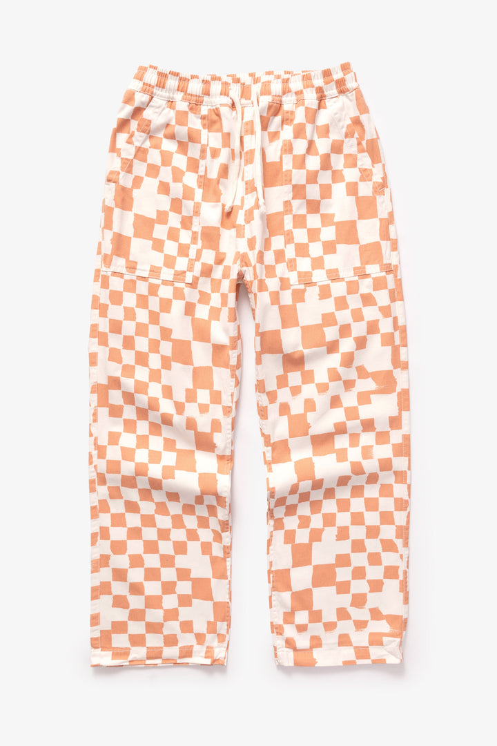 Service Works - Printed Chef Pants - Salmon Checker