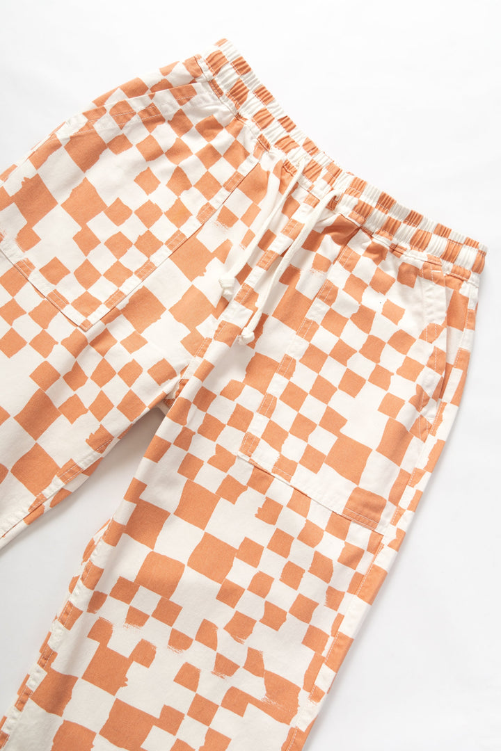 Service Works - Printed Chef Pants - Salmon Checker