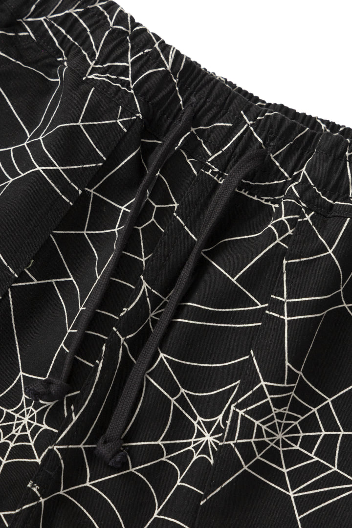Service Works - Patterned Chef Shorts - Black Web