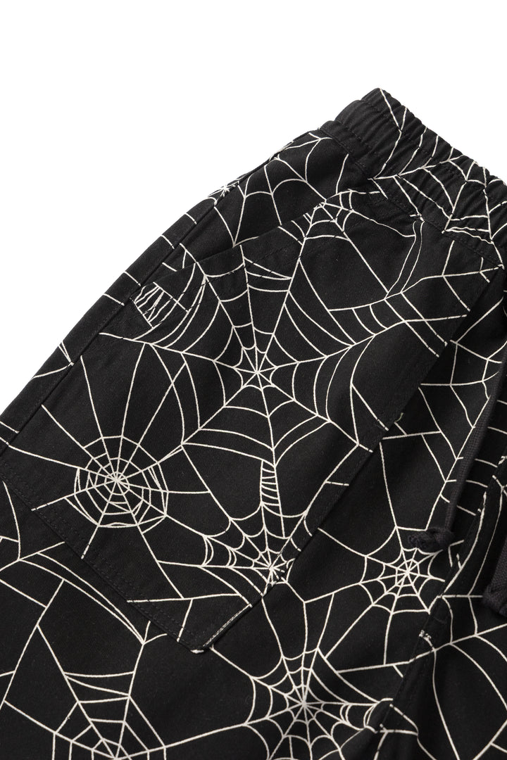 Service Works - Patterned Chef Shorts - Black Web