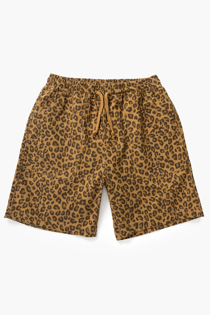 Service Works - Patterned Chef Shorts - Leopard