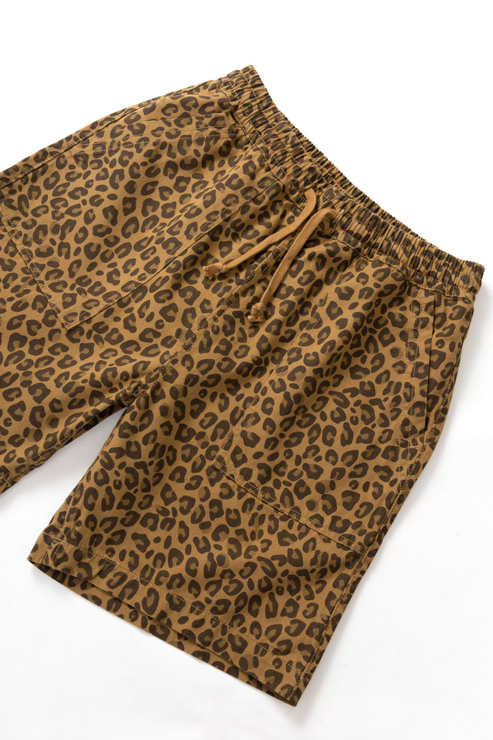 Service Works - Patterned Chef Shorts - Leopard