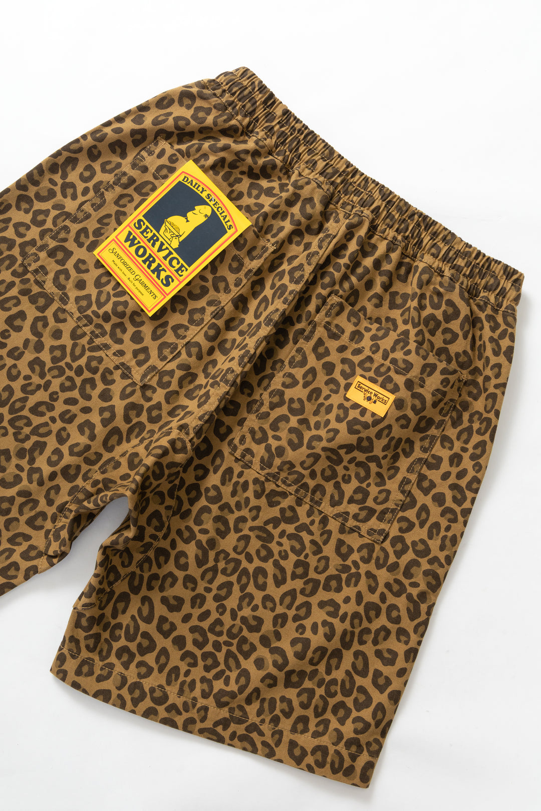 Service Works - Patterned Chef Shorts - Leopard