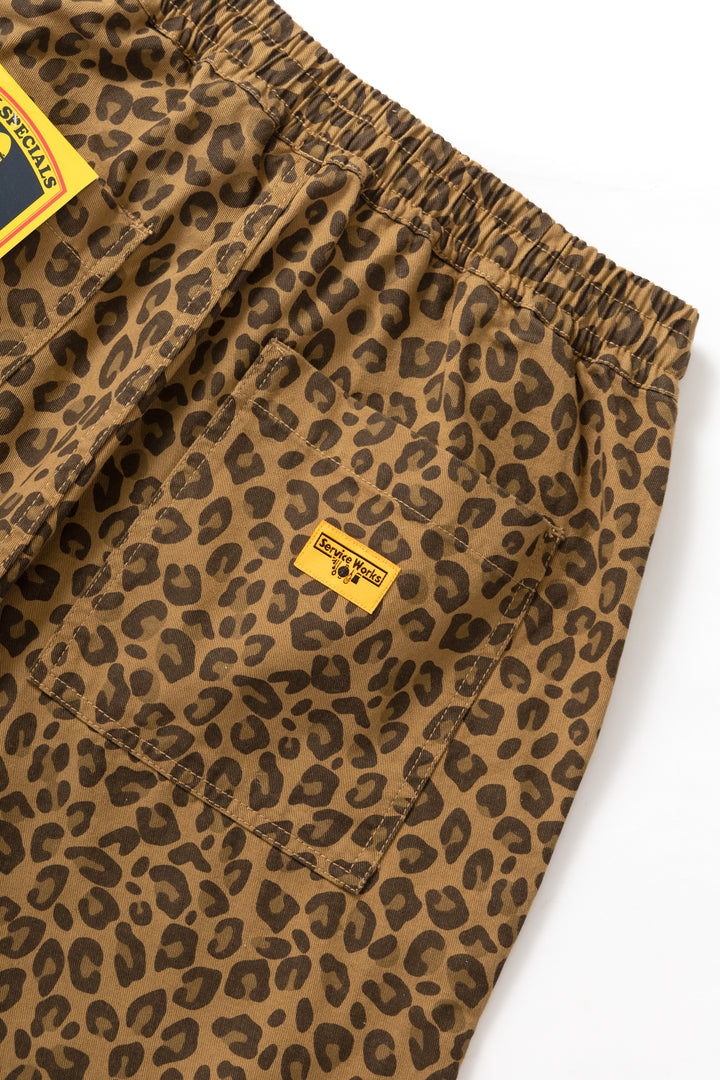 Service Works - Patterned Chef Shorts - Leopard