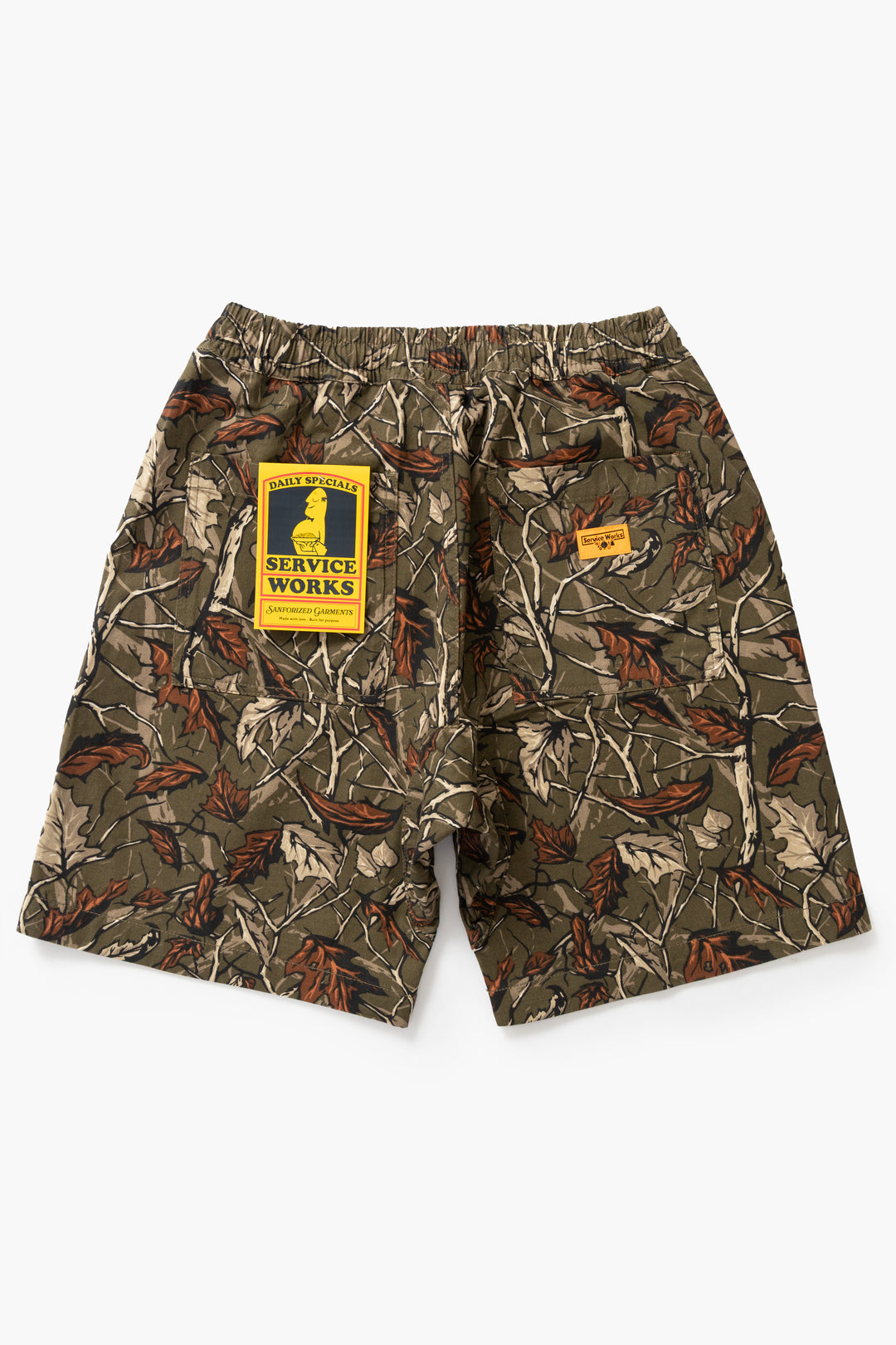 Service Works - Patterned Chef Shorts - Real Tree